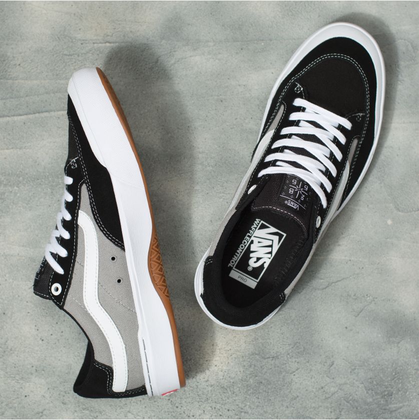 Black Silver Elijah Berle Nation Vans Skateboard Shoe Top