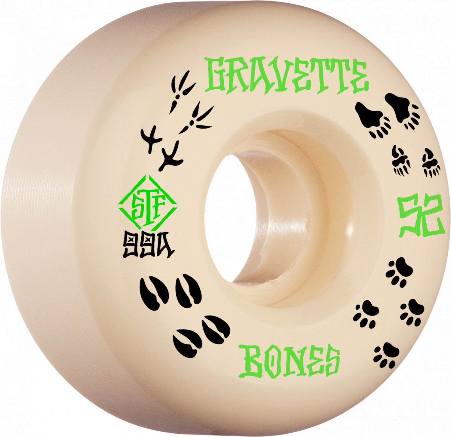 David Gravette Trapper V2 Bones STF Locks Skateboard Wheels