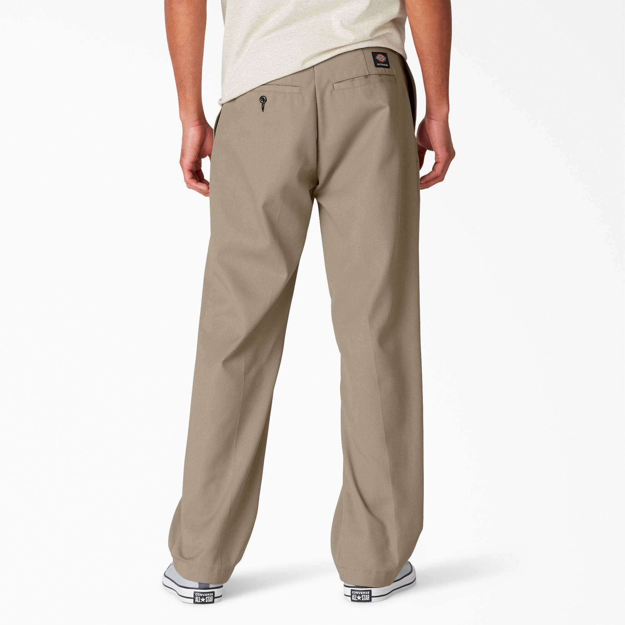 Desert Sand Dickies Regular Fit Skateboarding Pants Back