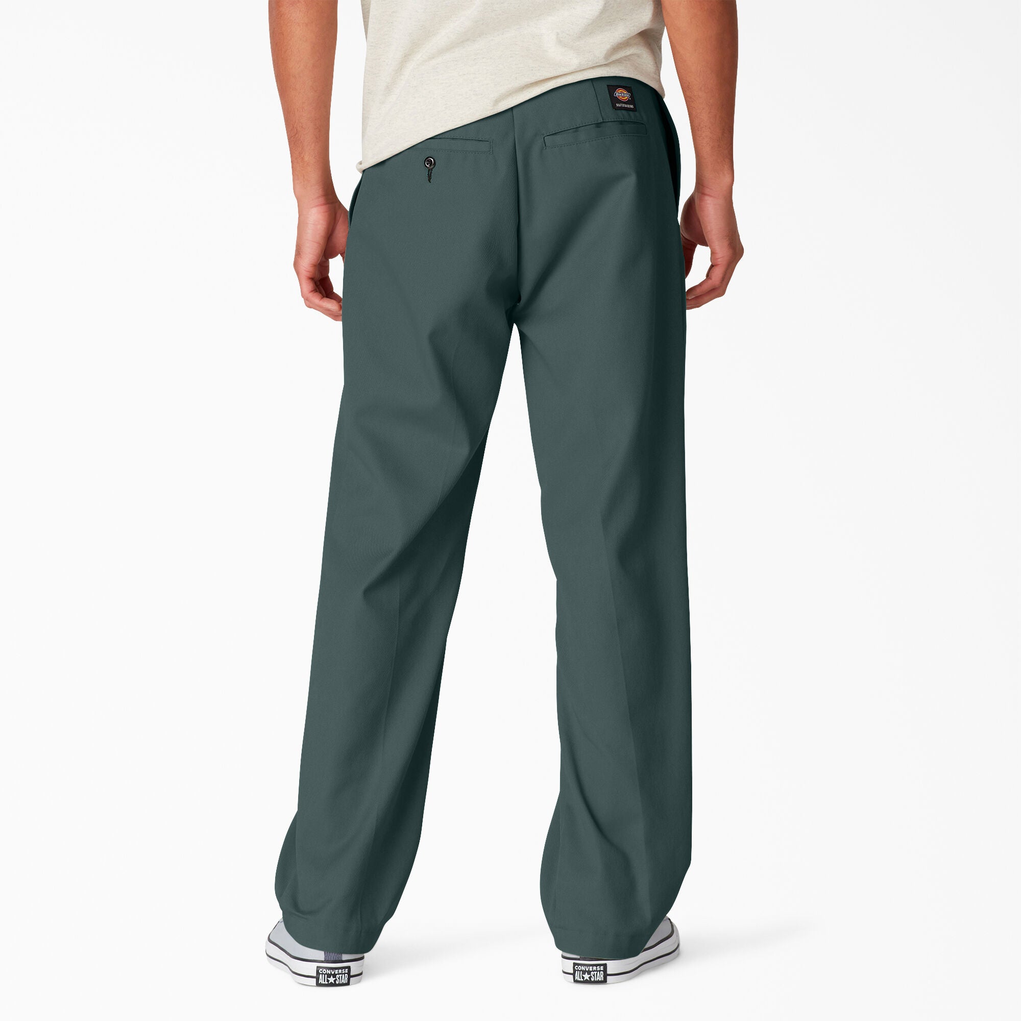 Lincoln Green Dickies Regular Fit Skateboarding Pants Back