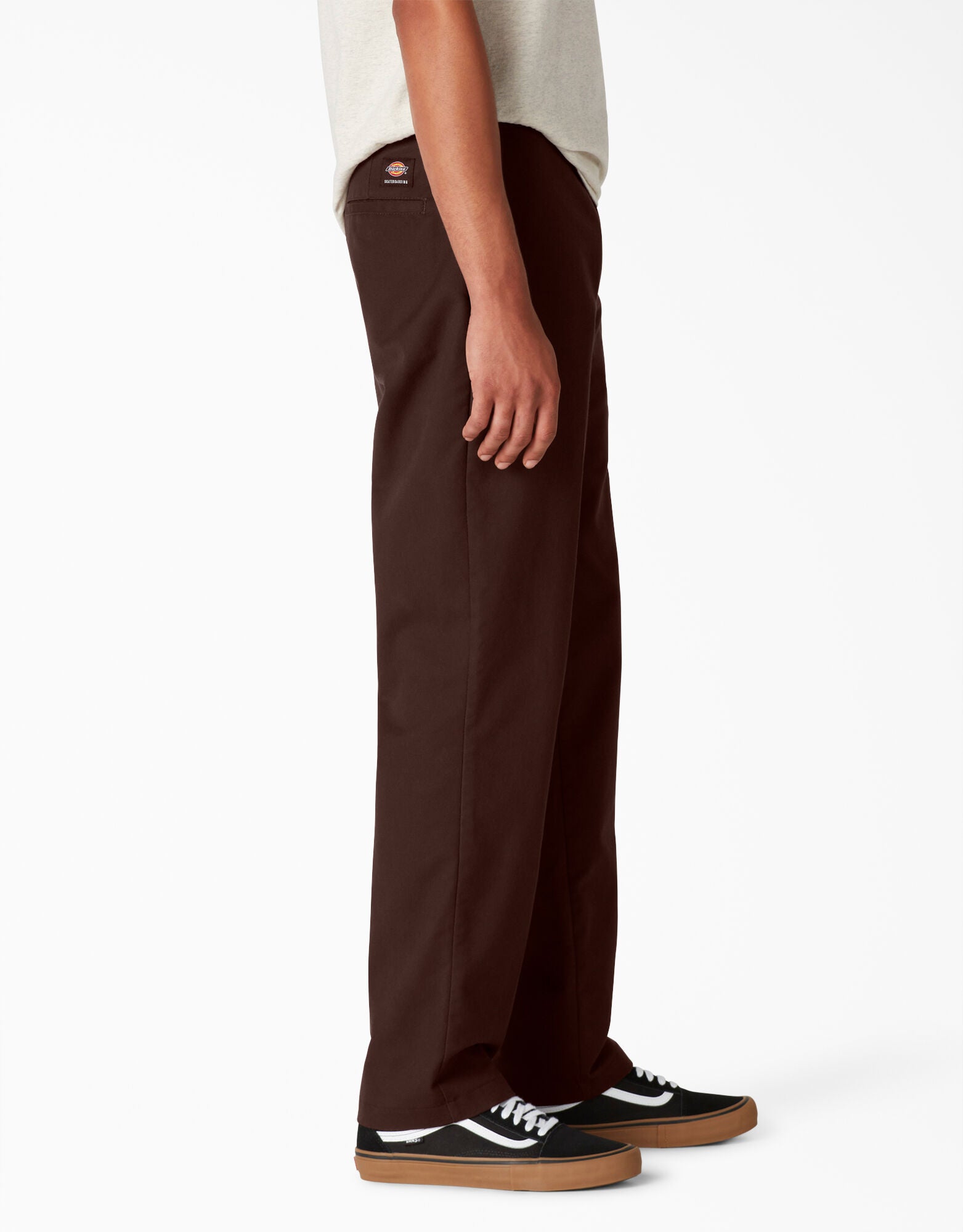 Chocolate Brown WPSK94 Slim Classic Dickies Work Pants Side