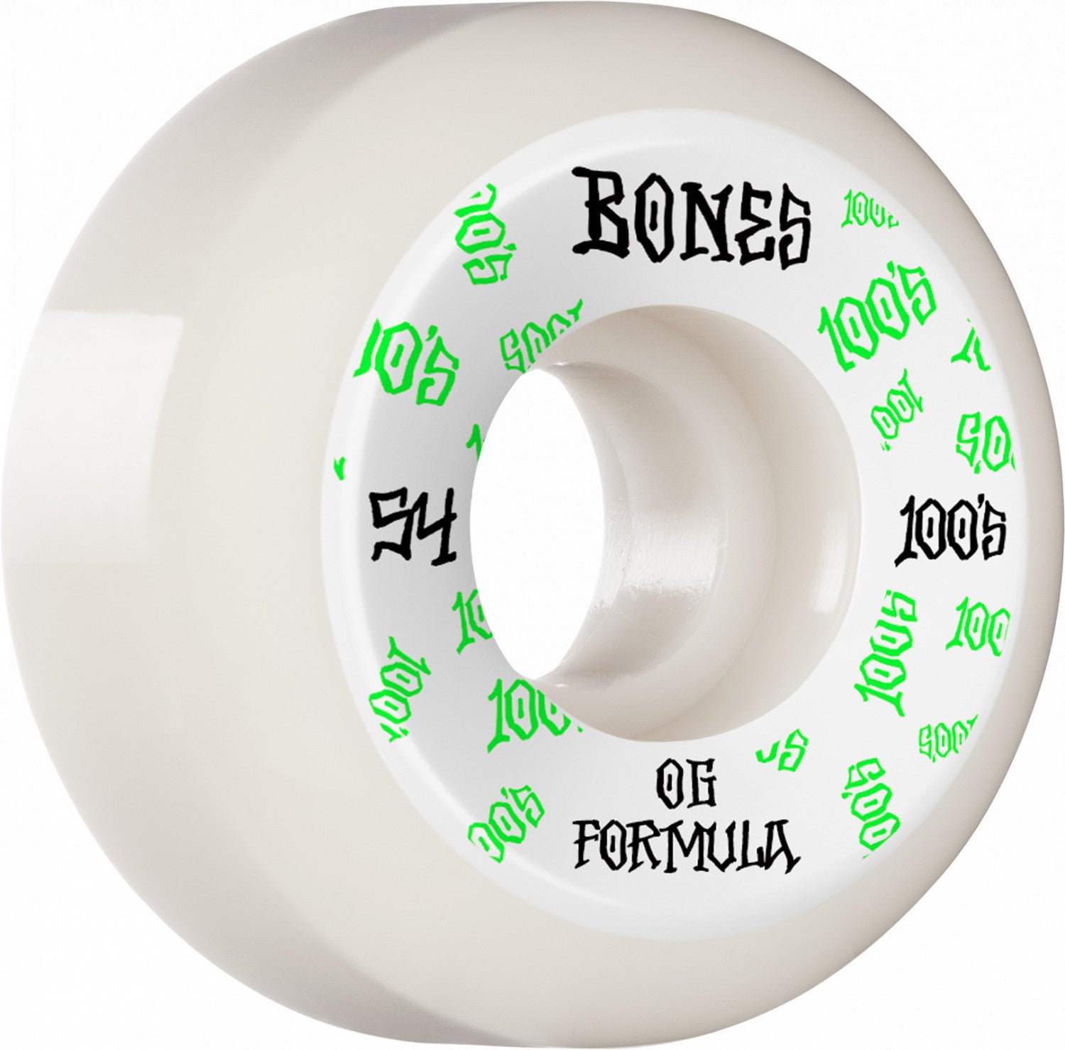 V5 Sidecut 54mm Bones OG 100s Skateboard Wheels