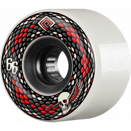 Powell Peralta Snakes  75a Skateboard Wheels - White