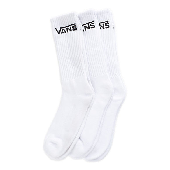 Vans Classic Crew Sock 3-Pack - White