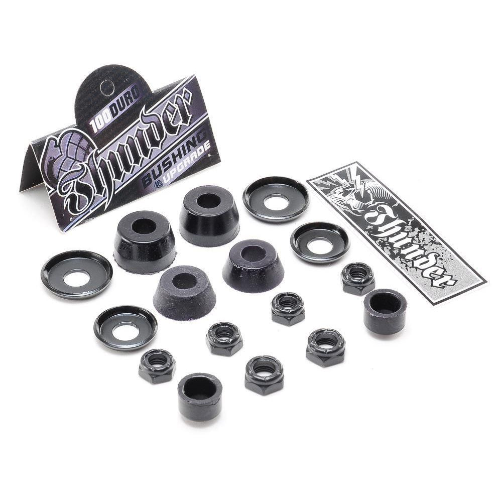 Black 100DU Thunder Trucks Bushing Rebuild Kit