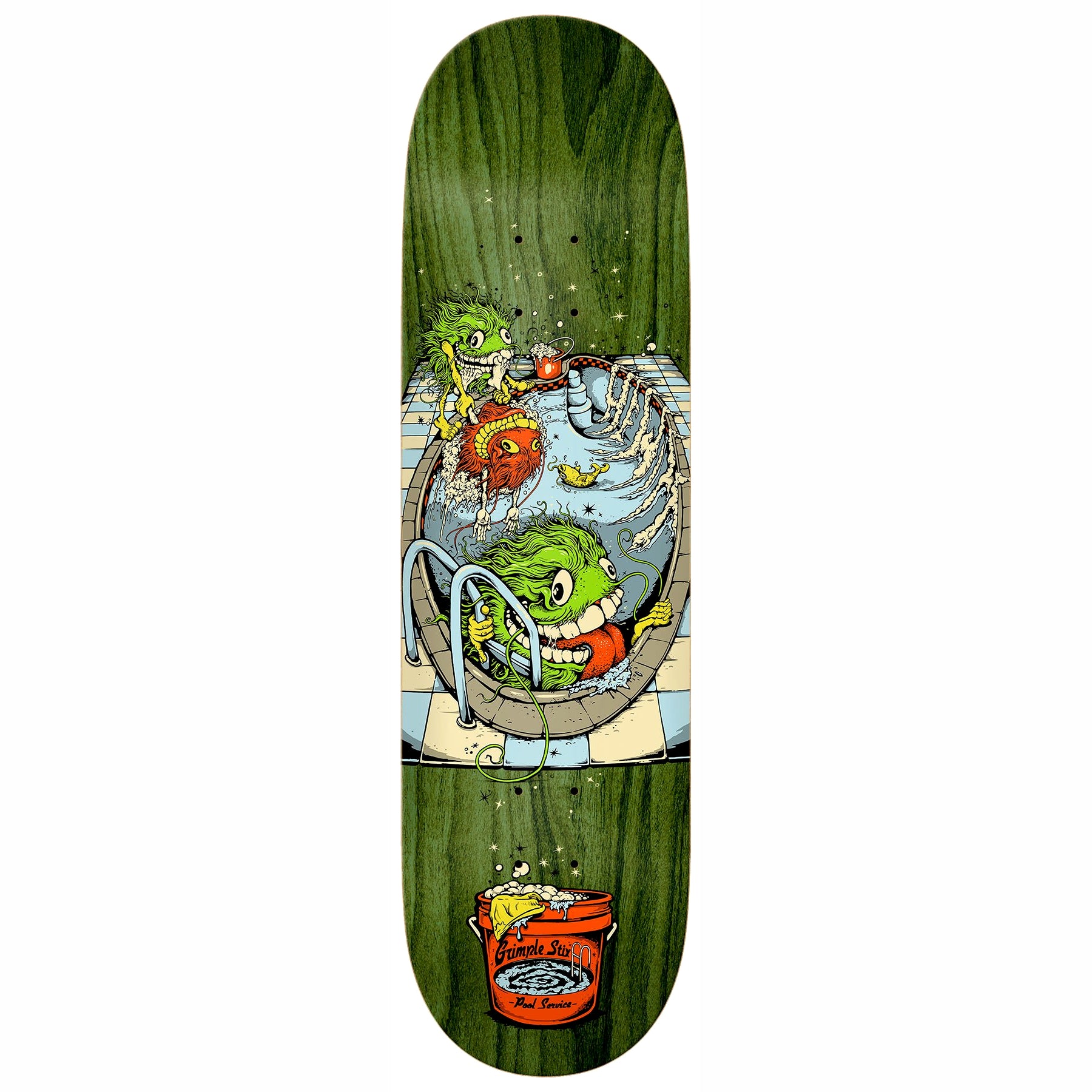 Peter Hewitt Grimples at work AntiHero Skateboard Deck