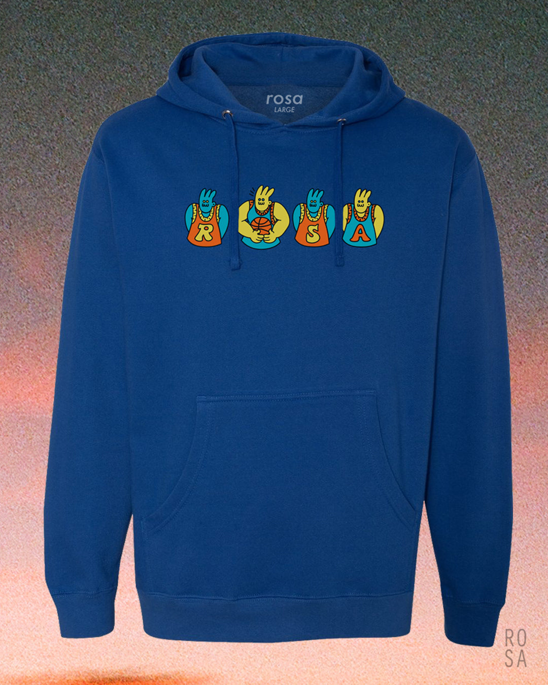 Royal Blue Allstars Rosa Ent Hoodie