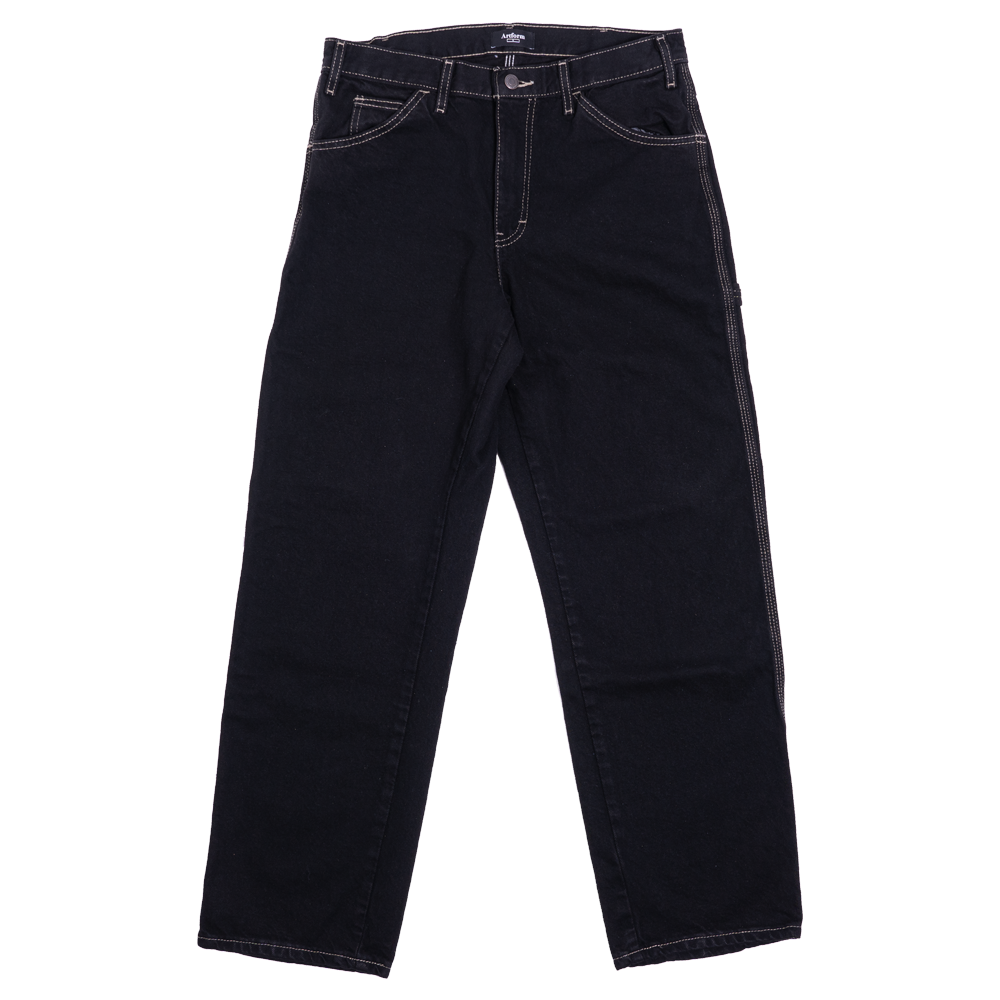 Black Untapered Artform Denim