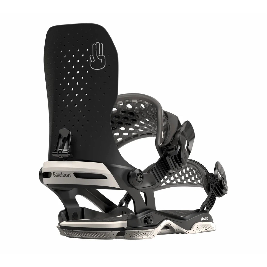 Black Astro 2023 Bataleon Asymwrap Snowboard Bindings