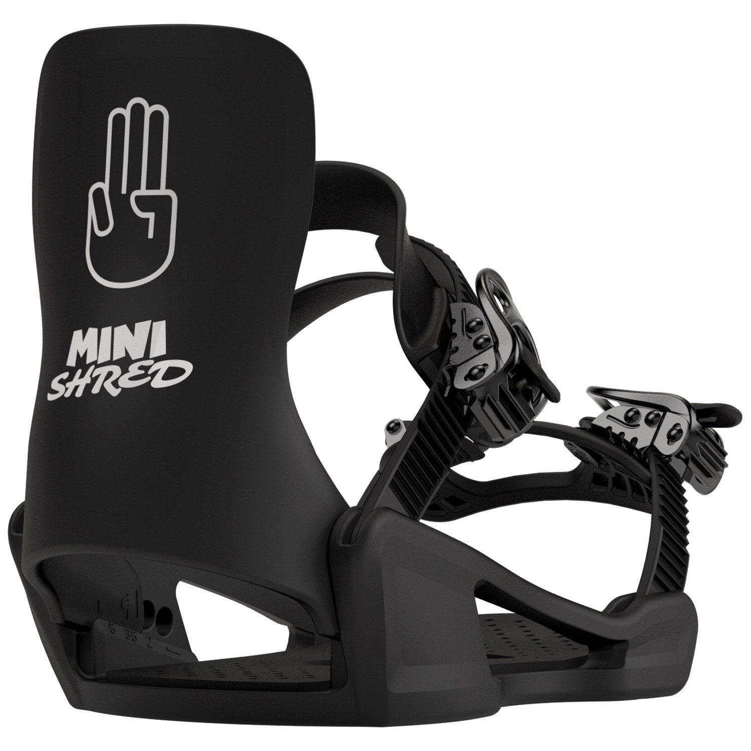 2023 Youth Black Bataleon Minishred Snowboard Bindings