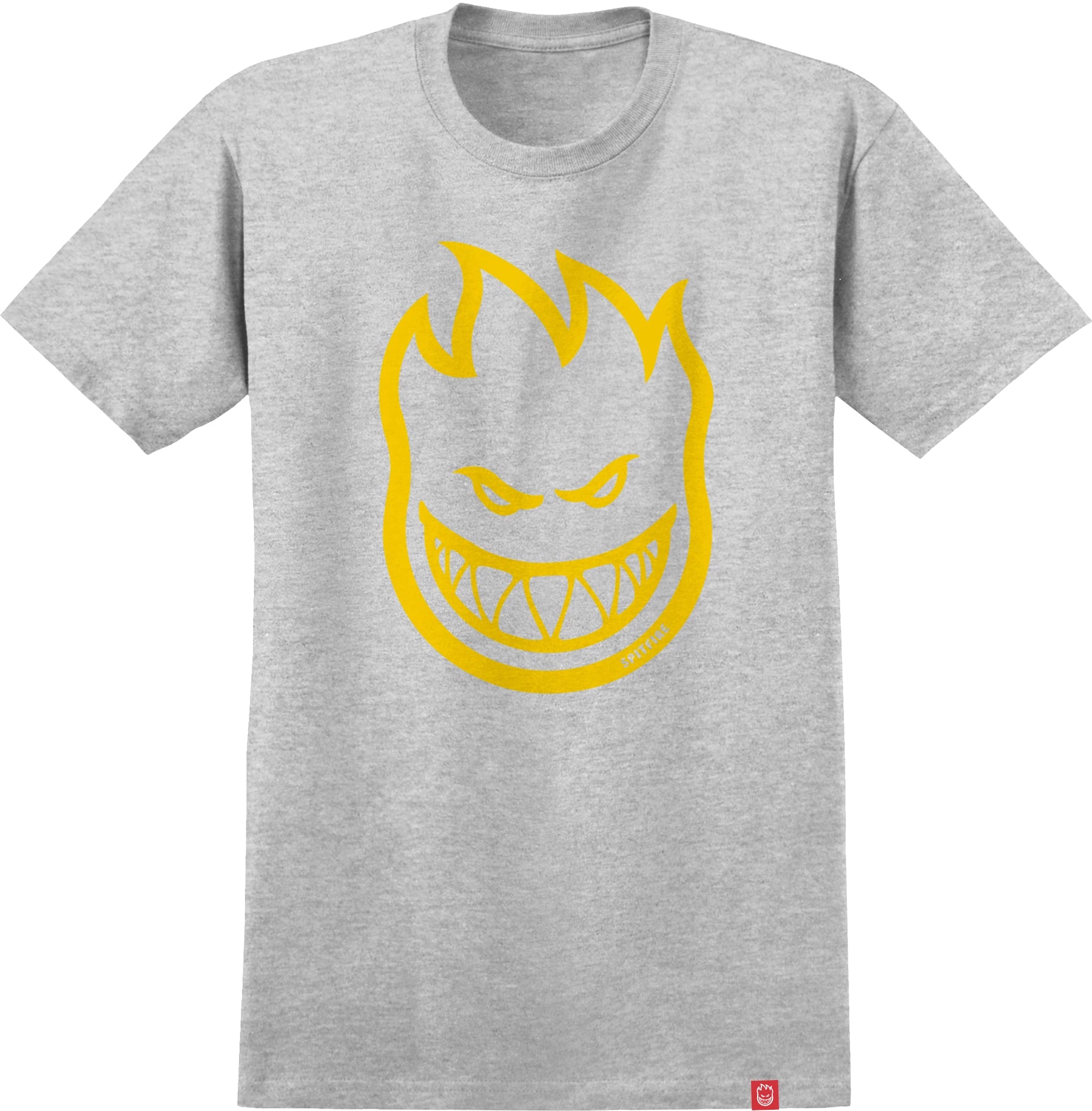 Spitfire Bighead Tee - Athletic Heather/Yellow