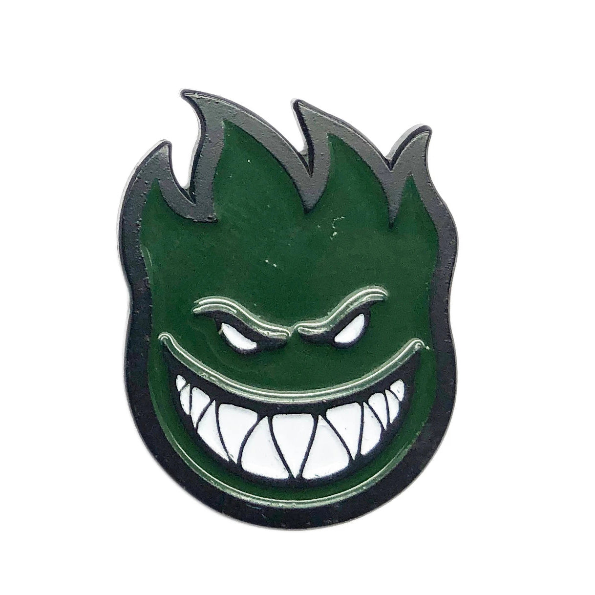 Black/Green Spitfire bighead Lapel Pin