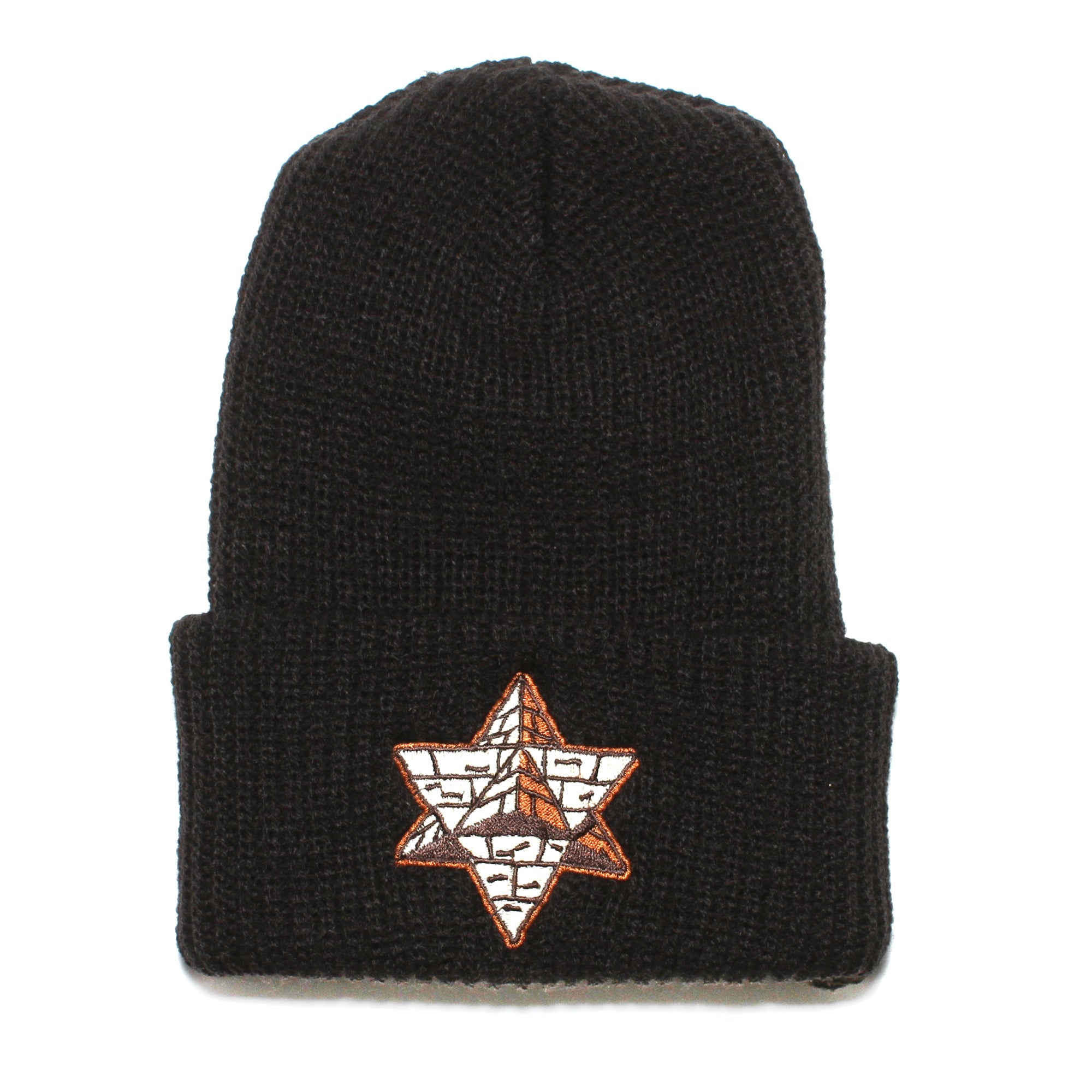 Midnight Black Pyramid Country Logo Beanie