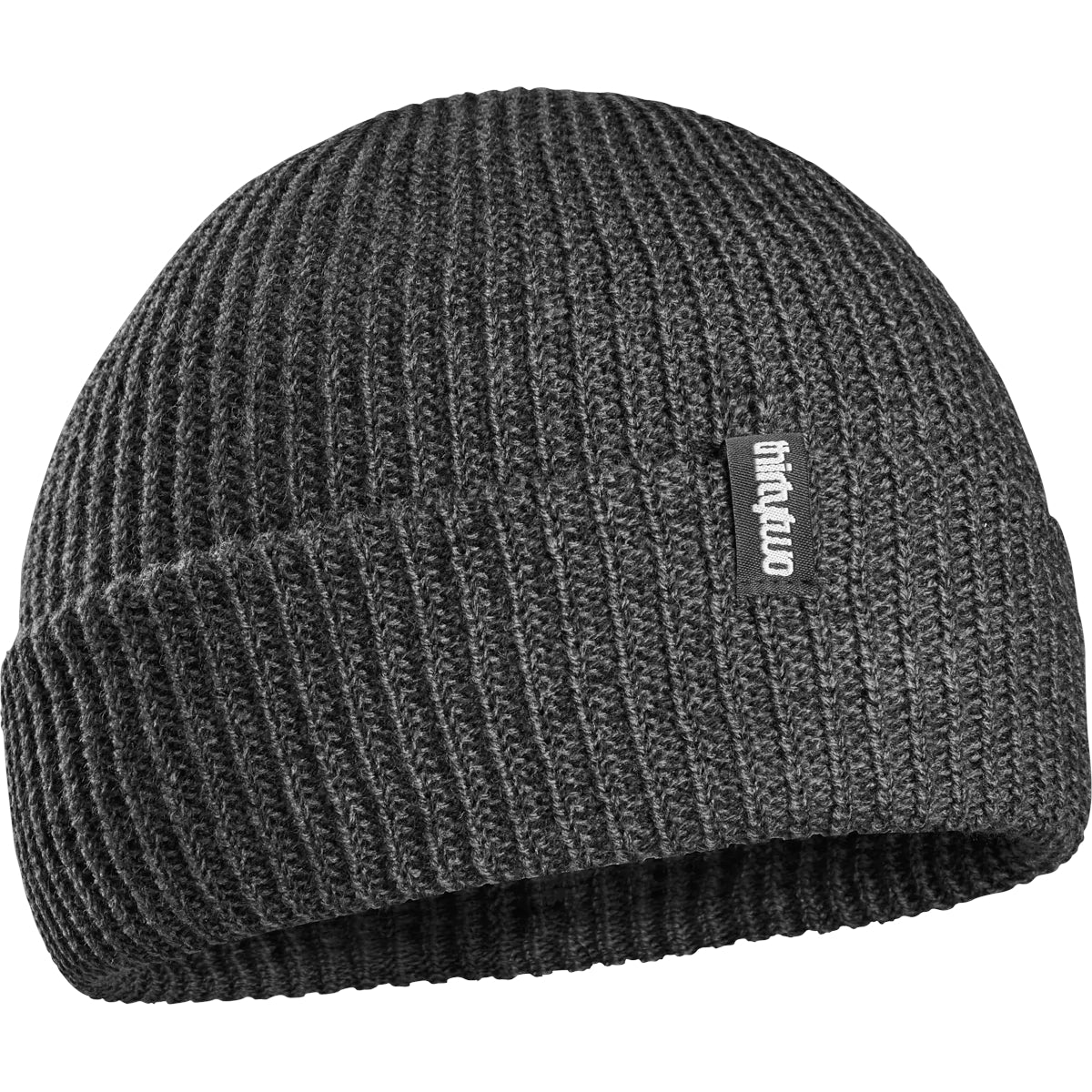 Black Double Wool ThirtyTwo Beanie