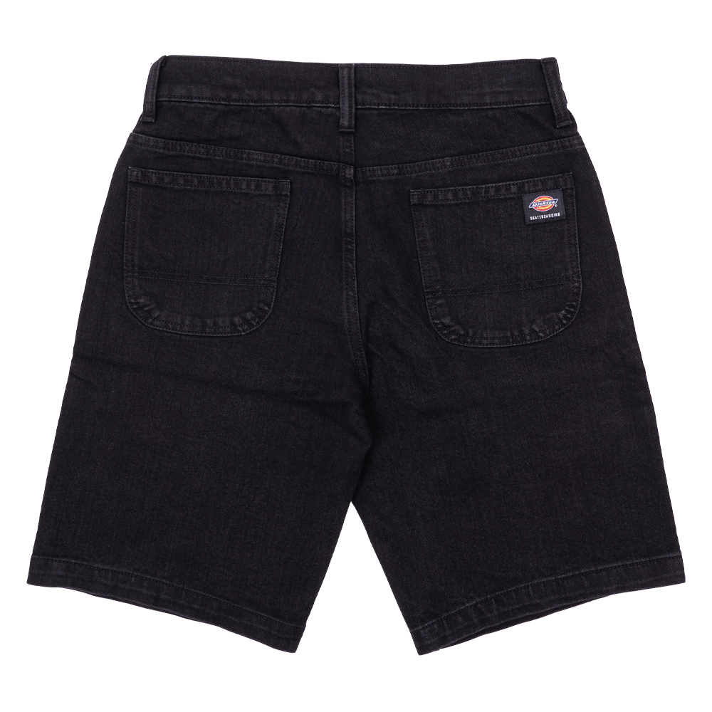 Black Wingville 11" Dickies Loose Fit Shorts Back