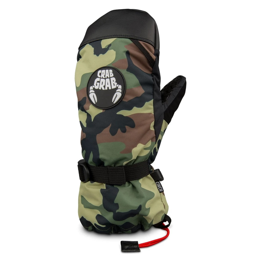 Crab Grab Cinch Mitt Snowboard Mittens - Classic Camo