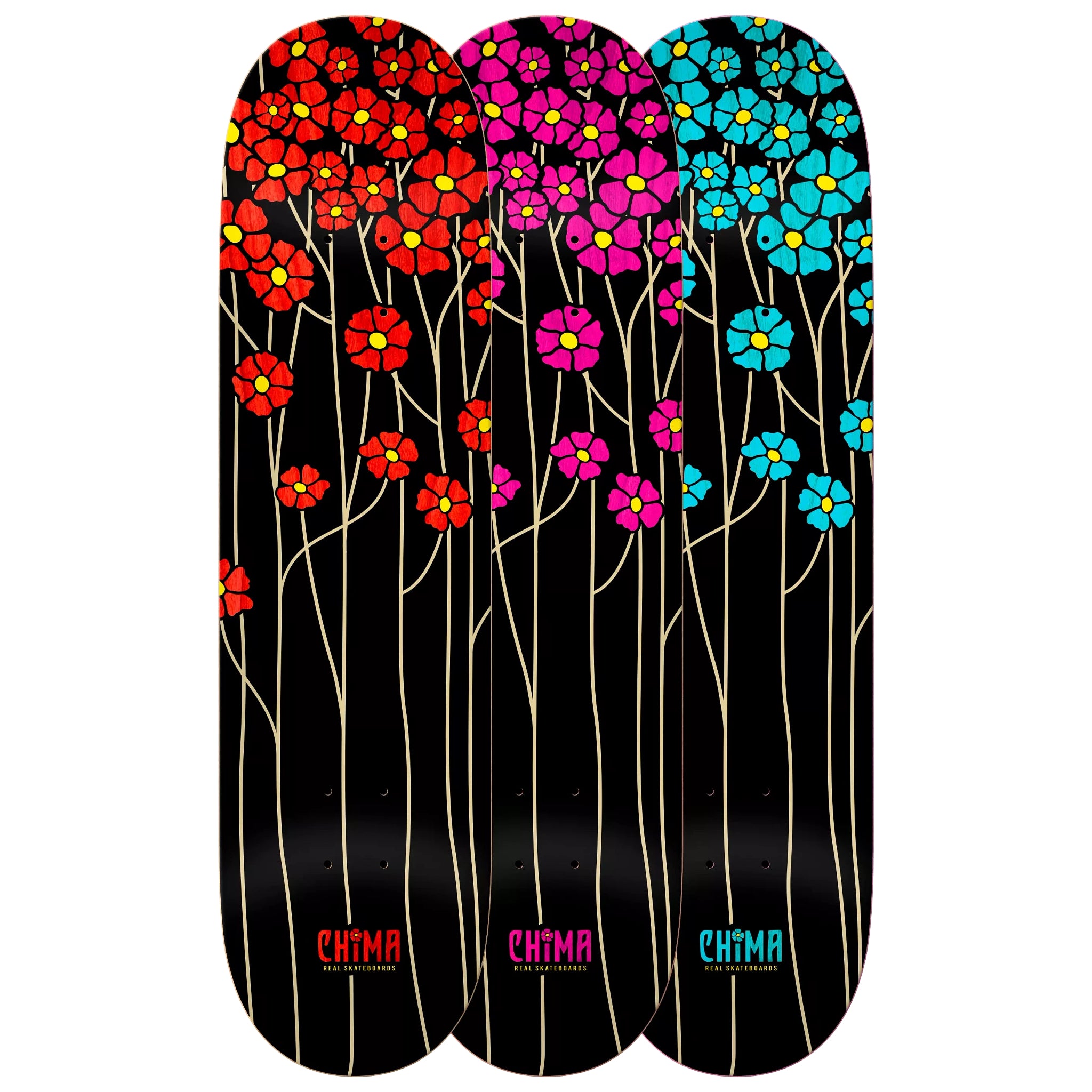 Chima Ferguson Poppy Fields Real Dedux Skateboard Deck