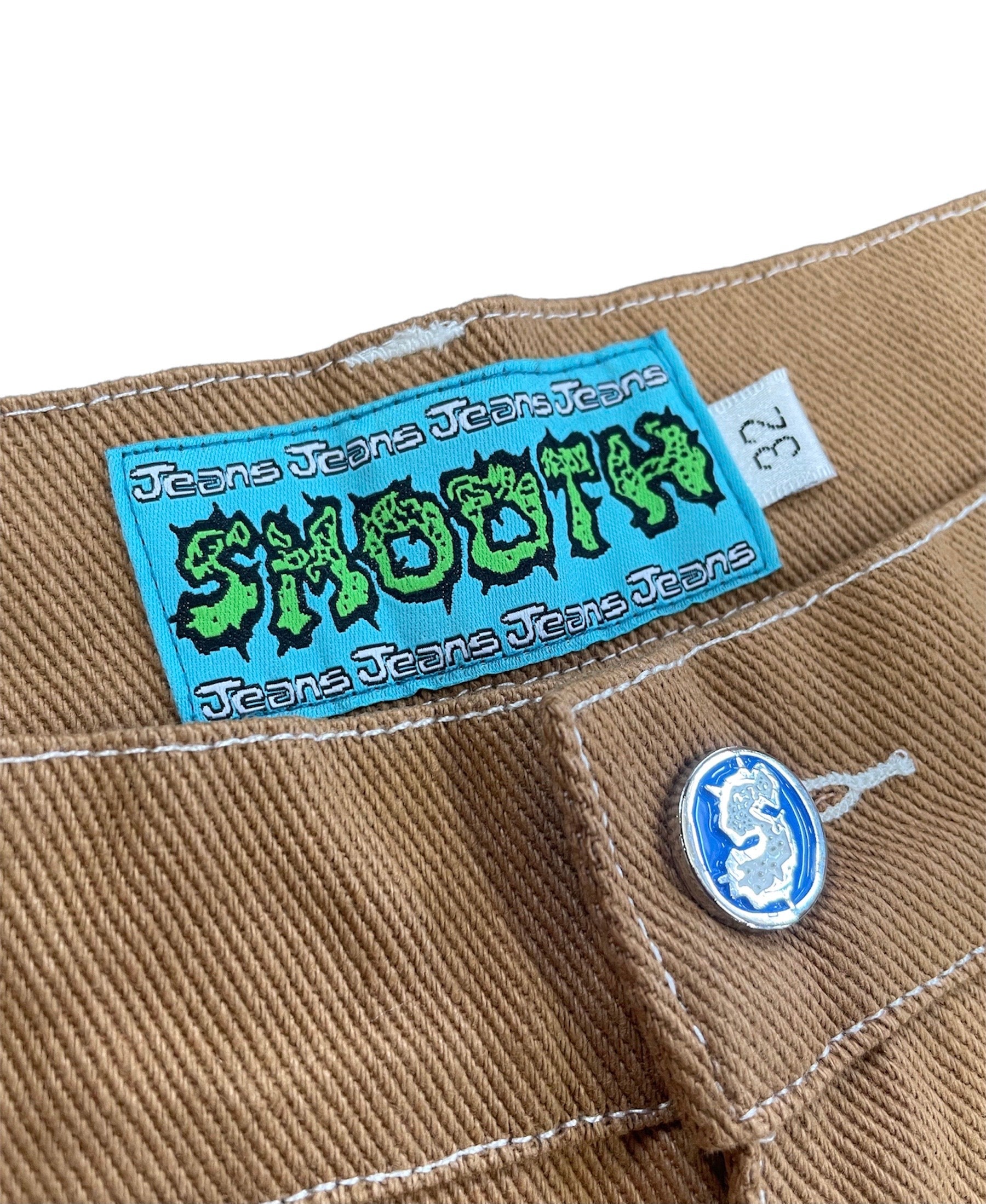 Dirt Earth Smooth Baggy Denim Detail