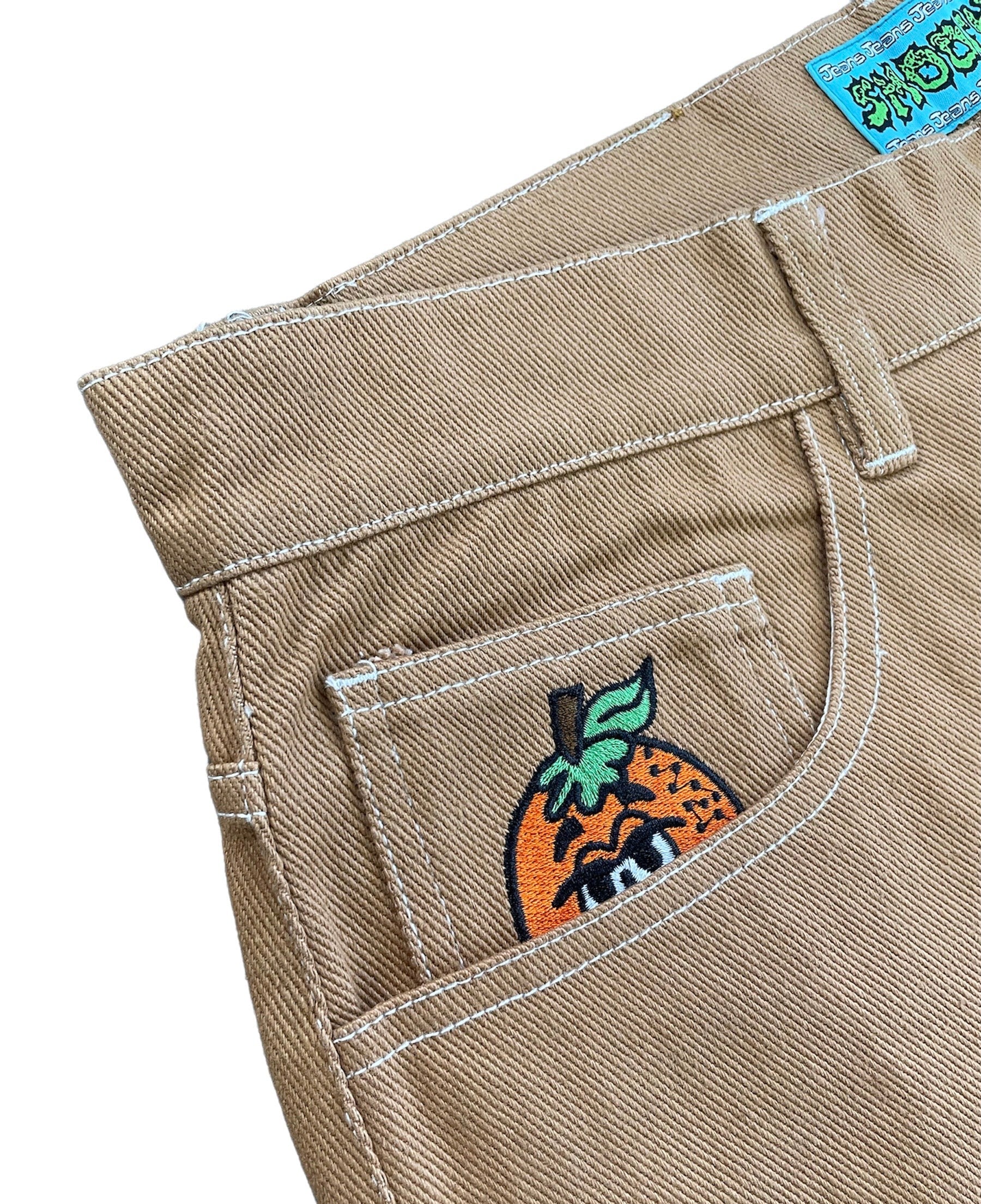 Dirt Earth Smooth Baggy Denim Detail