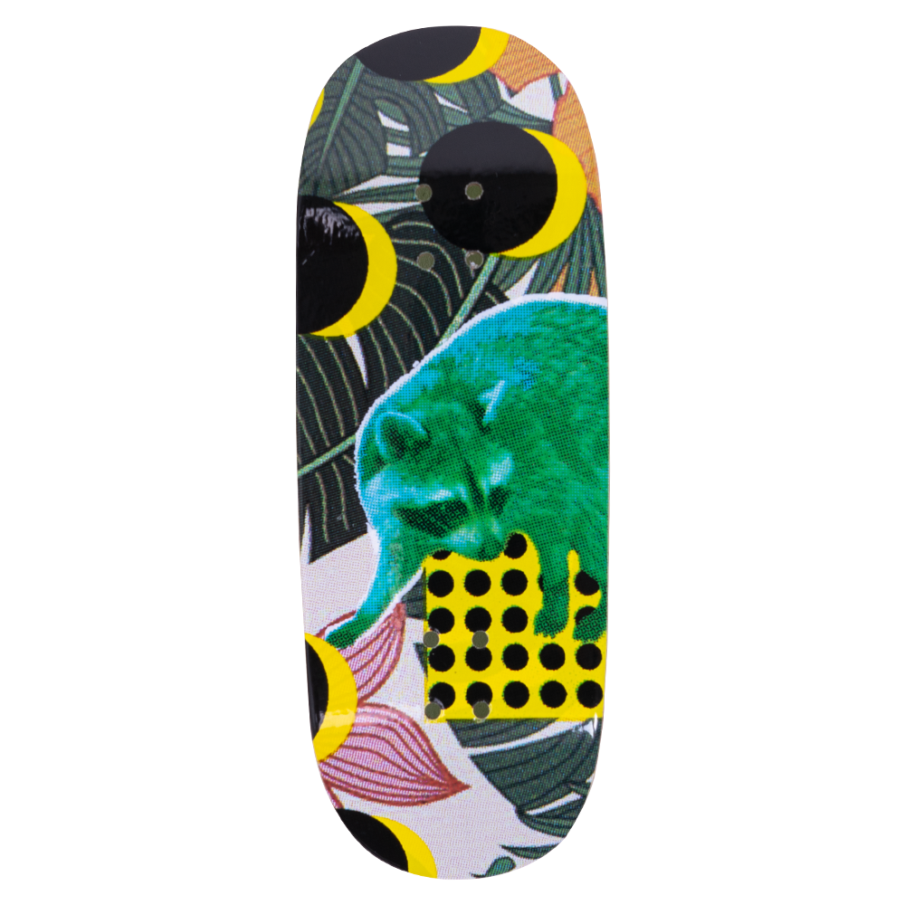 Racoon and Flowers DKFB Fingerboard Deck