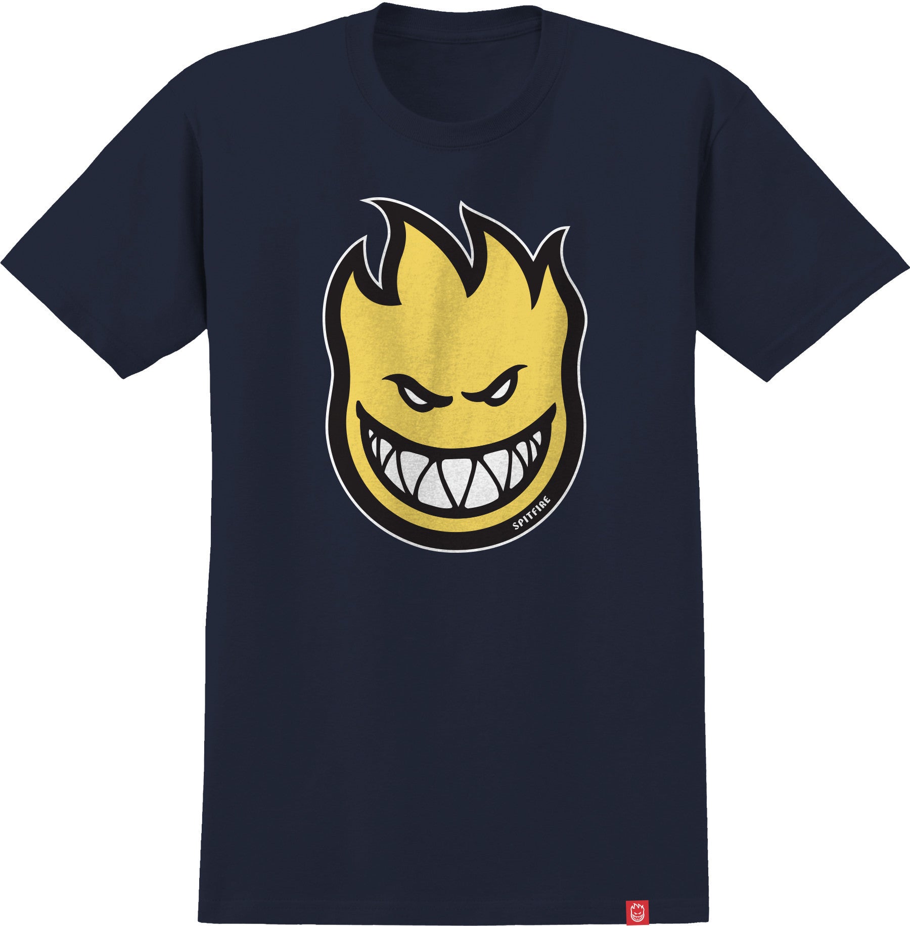 Navy and Yellow Bighead Spitfire Wheels T-Shirt