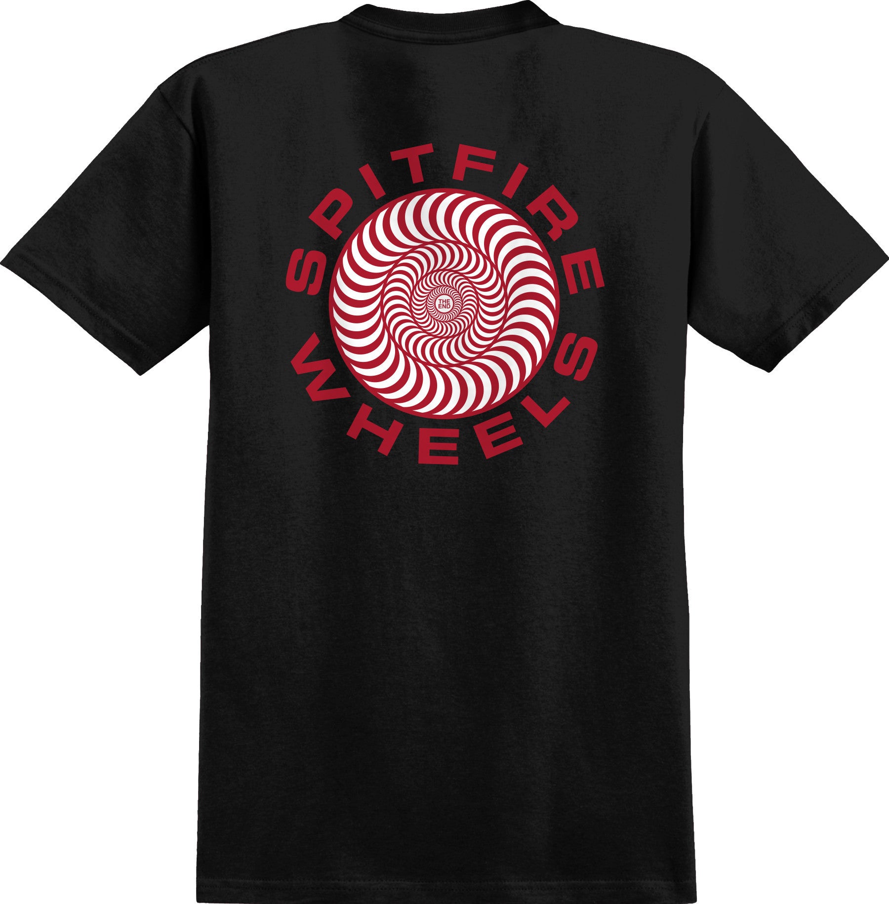 Black Classic 87' Swirl Spitfire Wheels T-Shirt Back