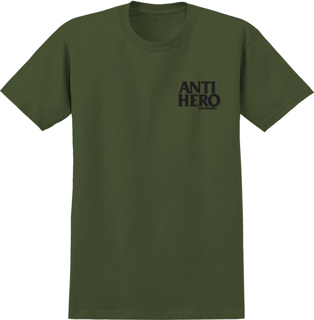 Army Green AntiHero Lil Black Hero T-Shirt