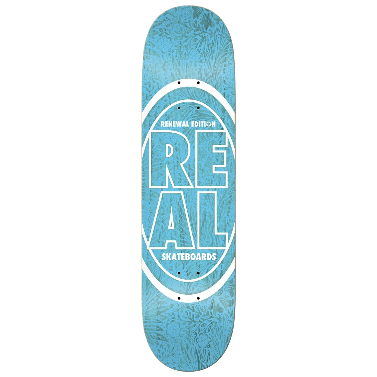 Real Renewal Stacked Oval Floral Skateboard Deck - Blue