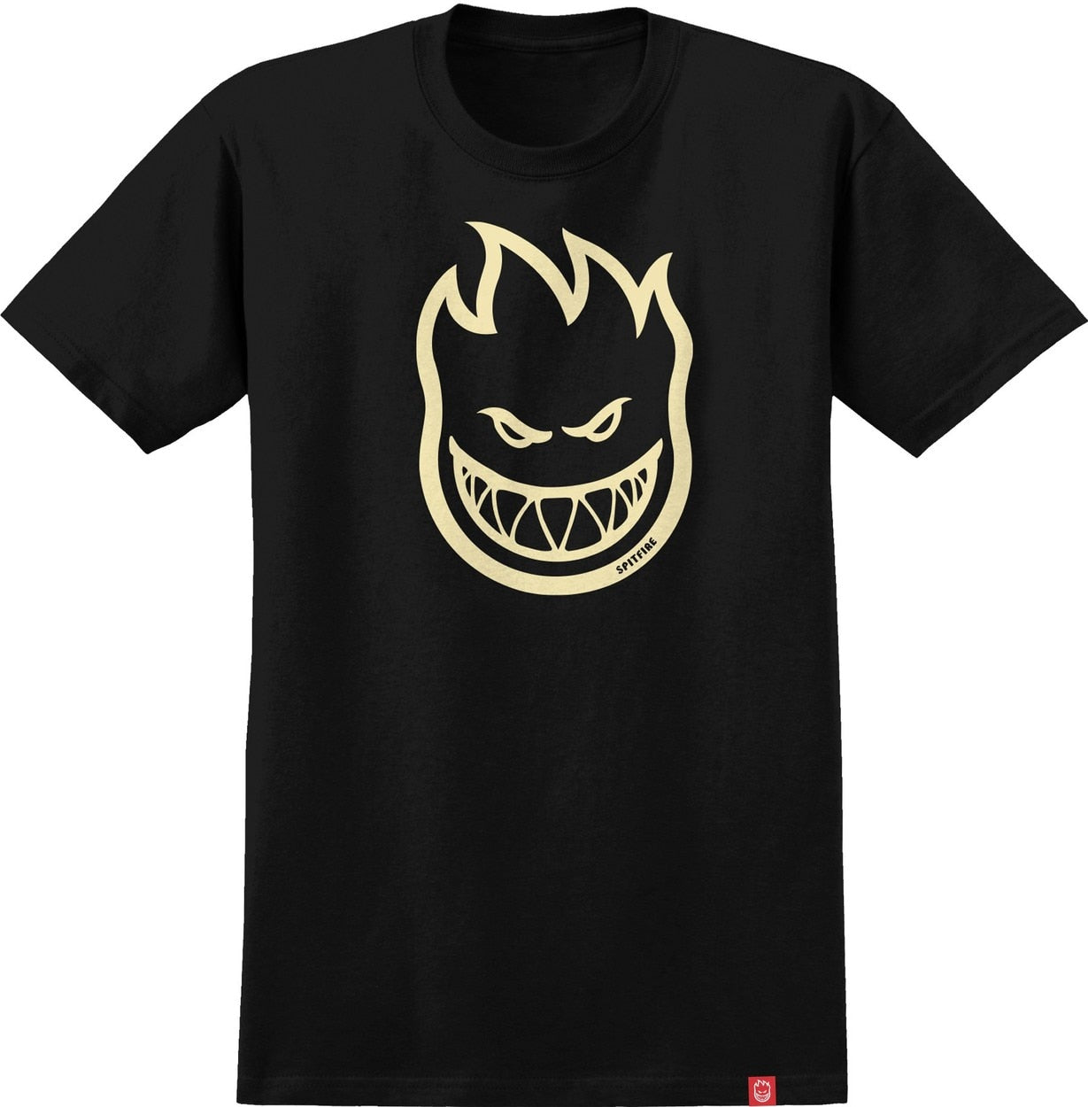 Spitfire Bighead Tee - Black/Discharge