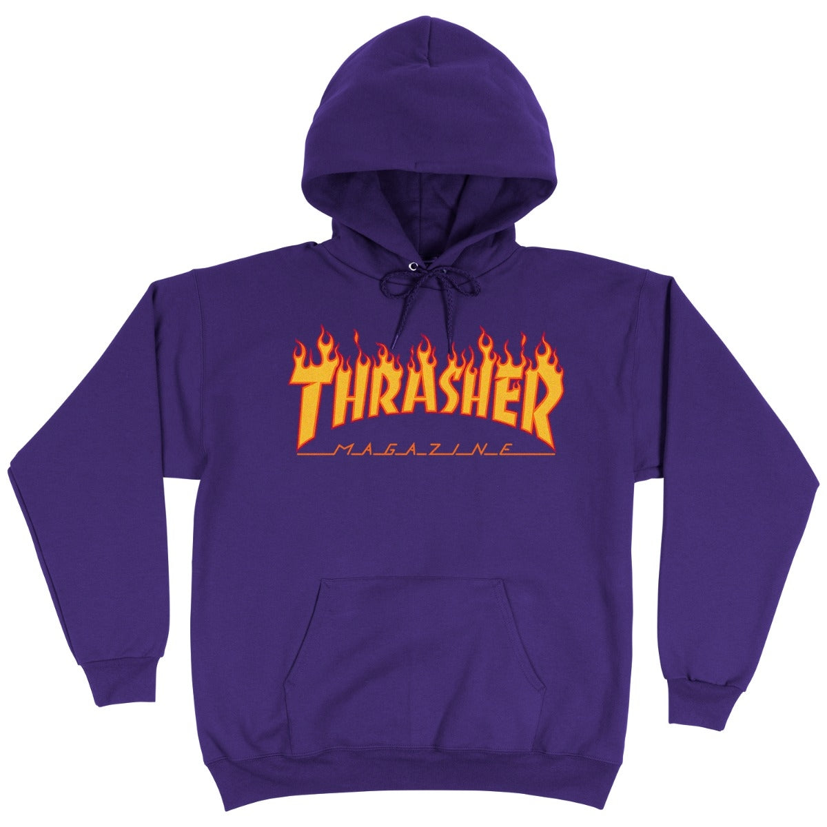 Purple Flame Logo Thrasher Magazine Hoodie