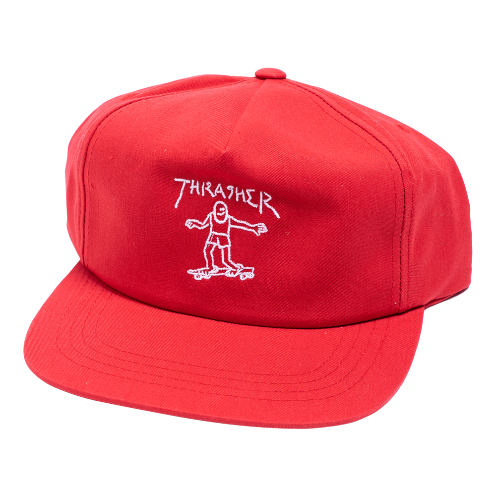 Red Gonz Logo Thrasher Magazine Snapback