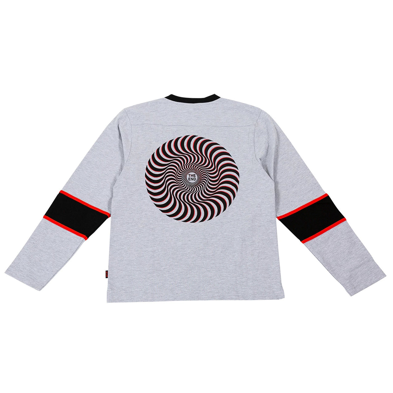 Heather Grey Long Sleeve Spitfire Wheels Goon Shirt Back