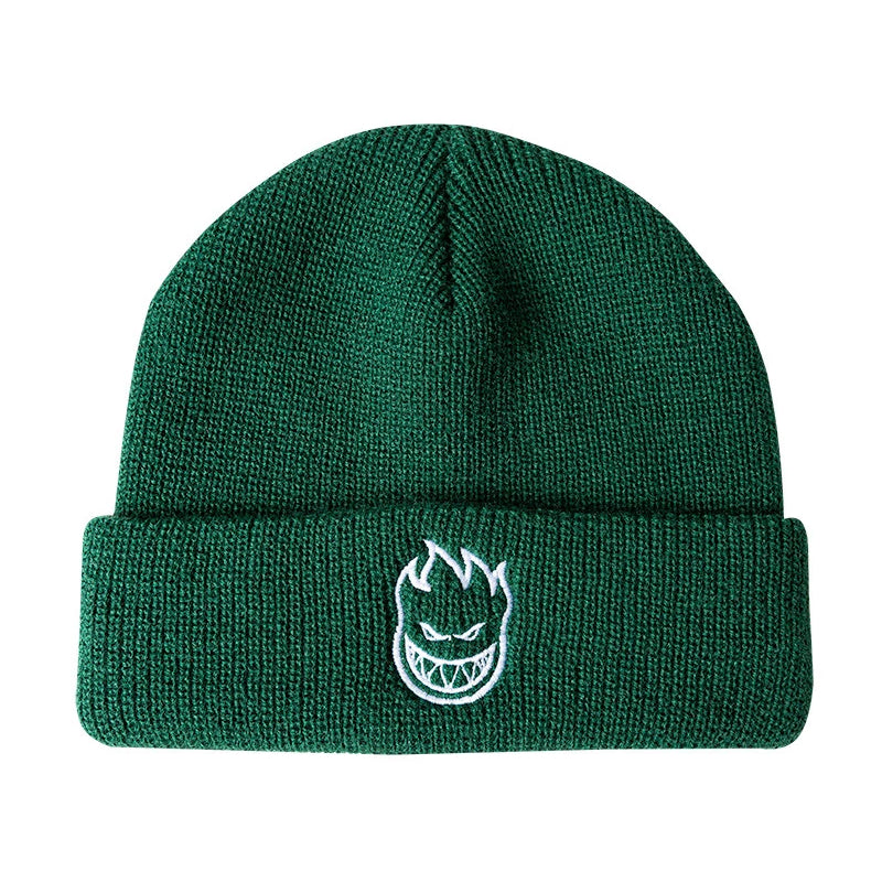 Green/White Bighead Spitfire Wheels Beanie