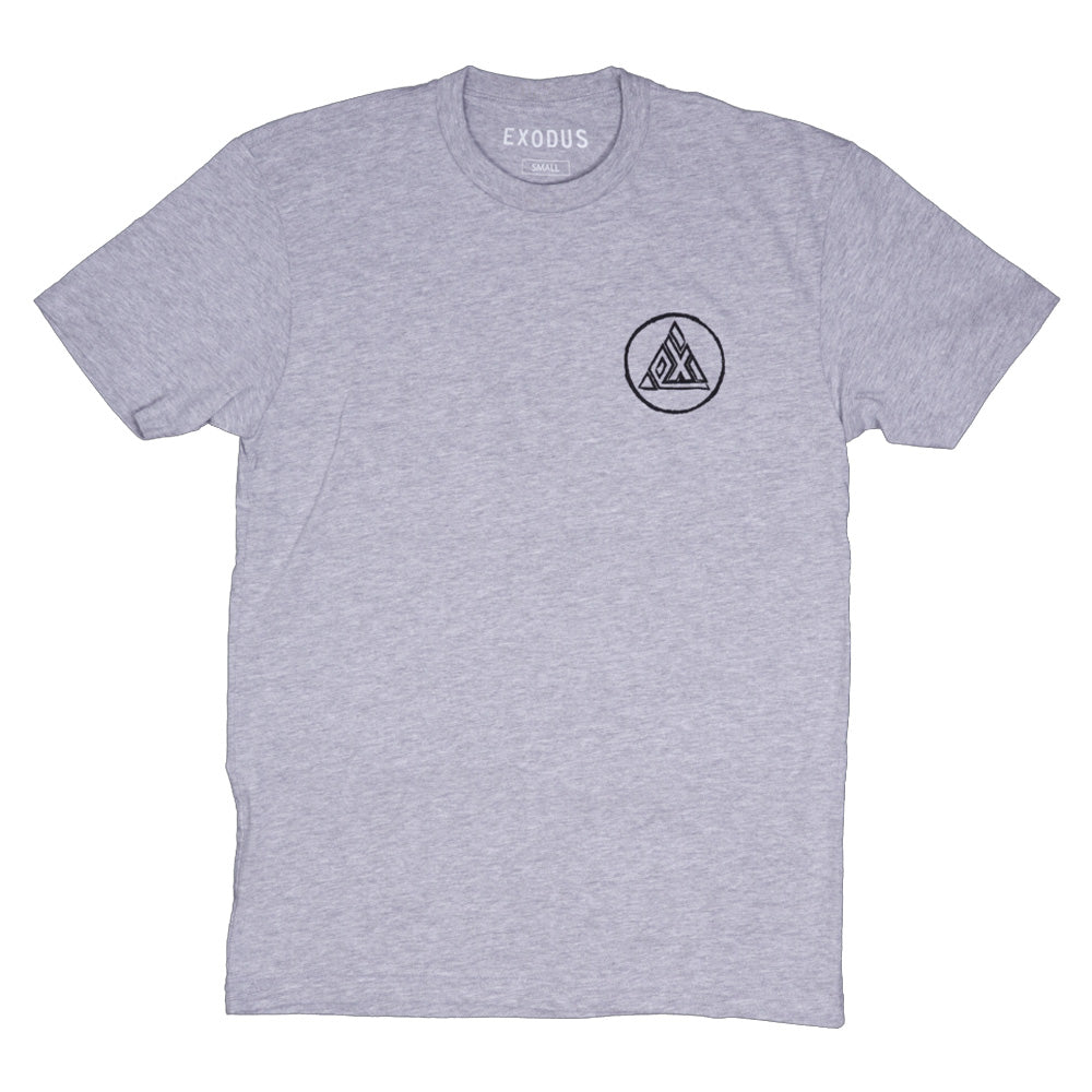 Exodus Distressed Tee - Heather Grey