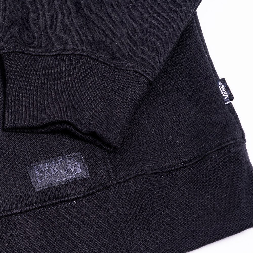 Black 30th Half Cab Fleece Vans Hoodie Detail