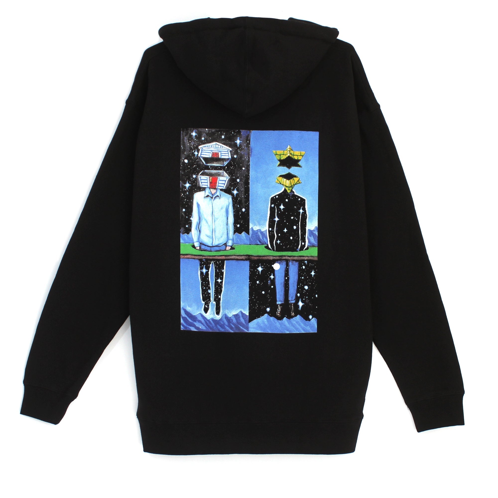 As Above So Below Pyramid Country Pullover Hoodie Back