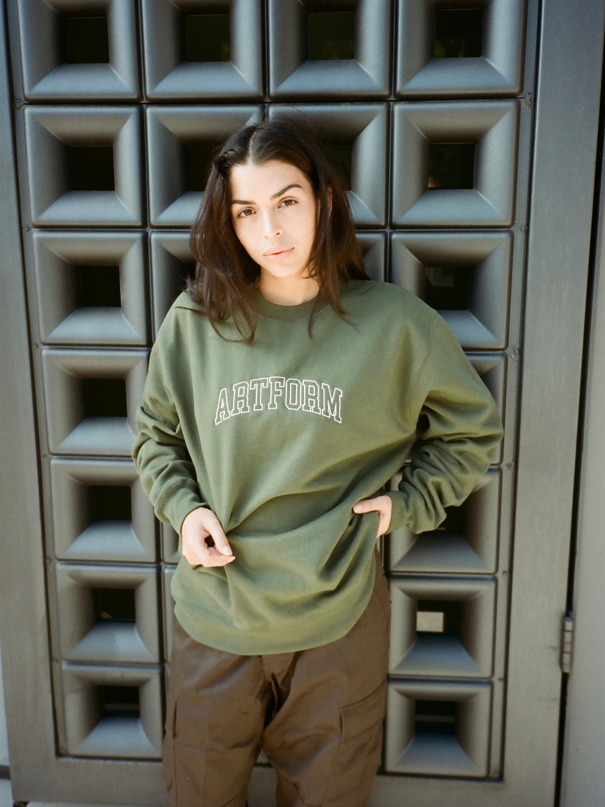 Army Embroidered College Artform Crewneck 