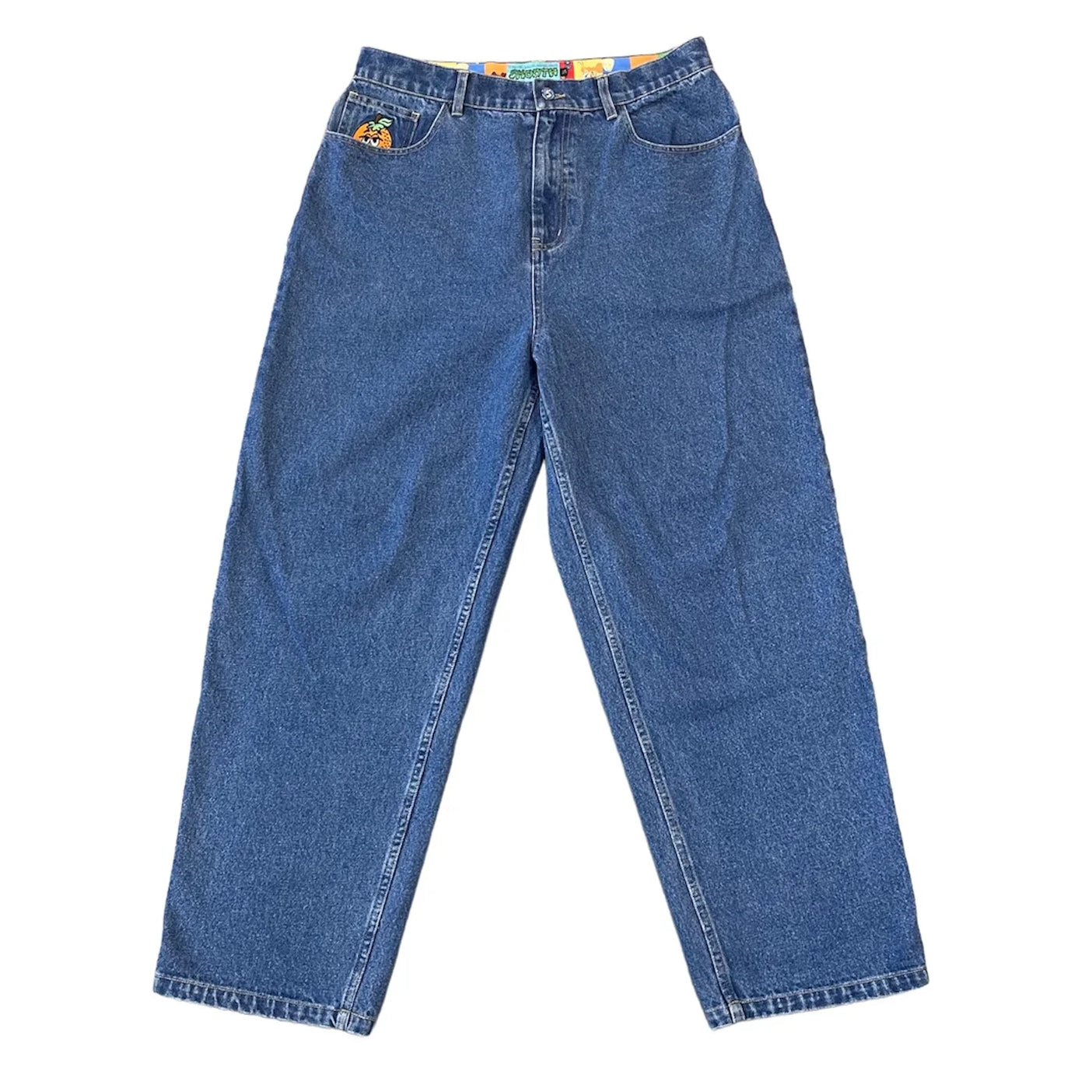 Indigo Baggy Smooth18 Jeans