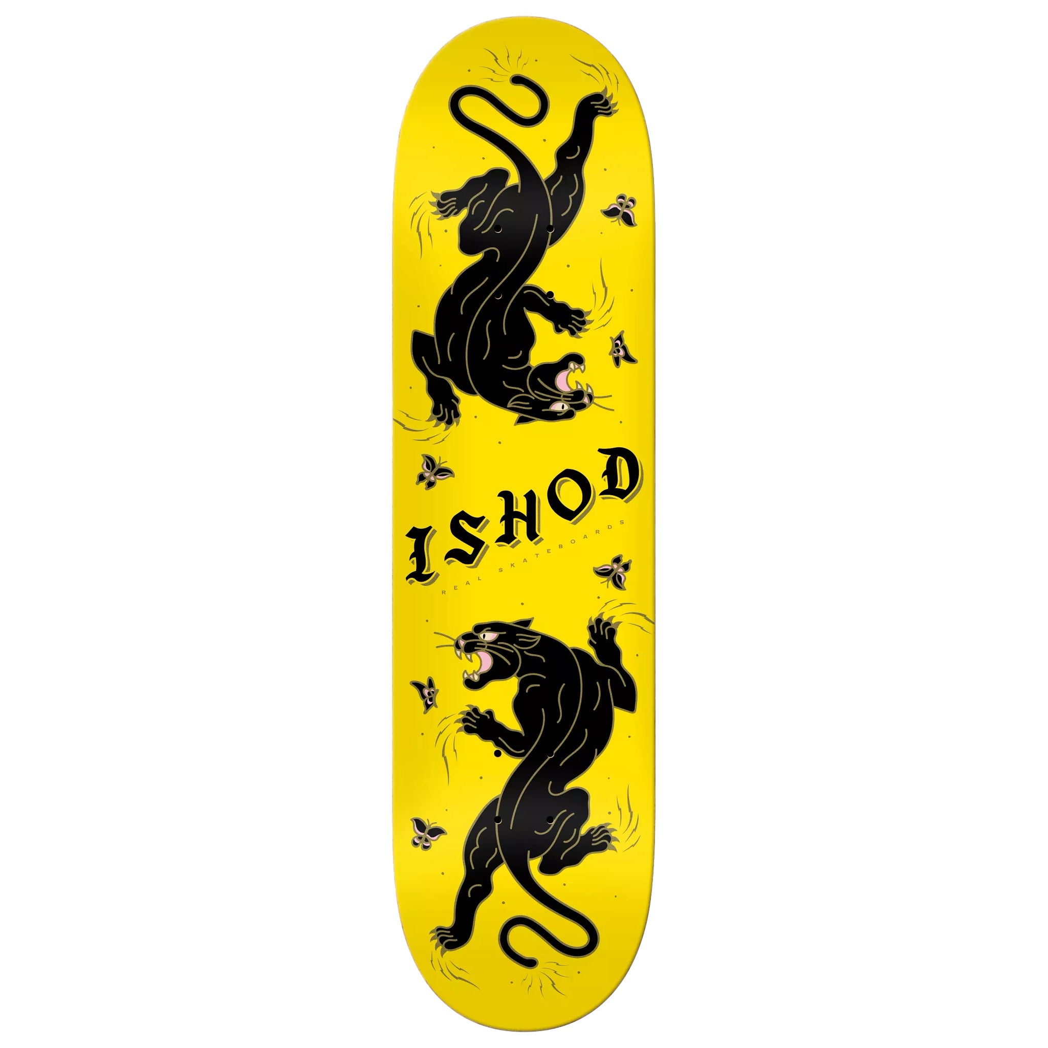 Yellow Twin Tail Ishod Wair Cat Scratch Real Skateboard Deck