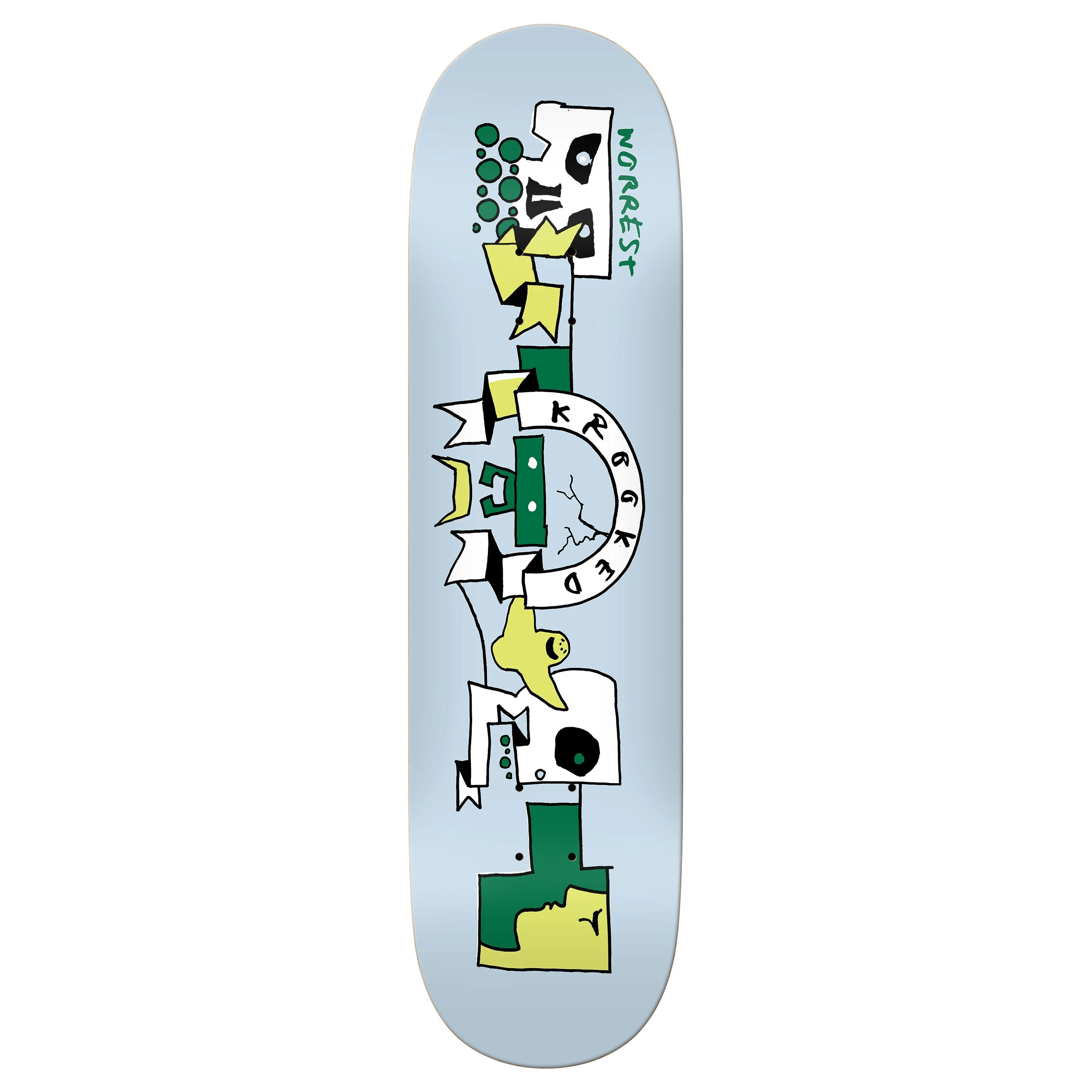 Bobby Worrest Twin Tail Slick Krooked Styx Skateboard Deck