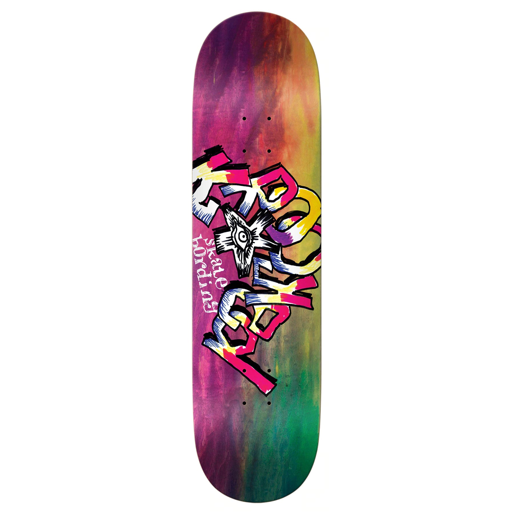 Tie Dye Team Eye Dye Krooked Skateboard Deck