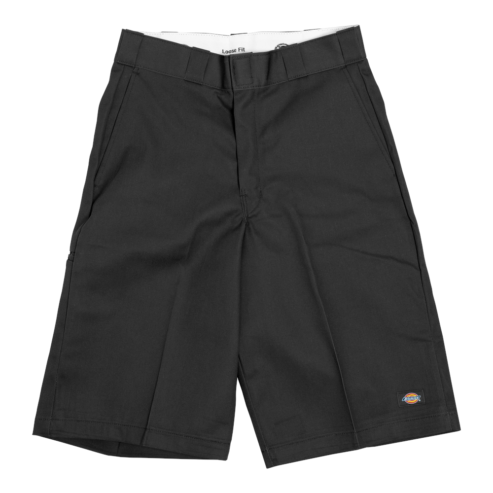 Black 13" Dickies Loose Work Shorts