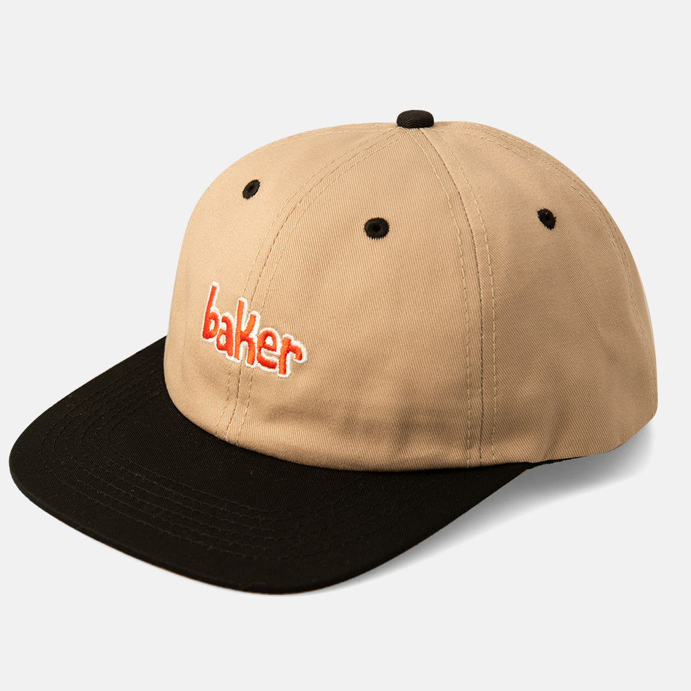 Khaki/Black Lowercase Baker Skateboards Snapback