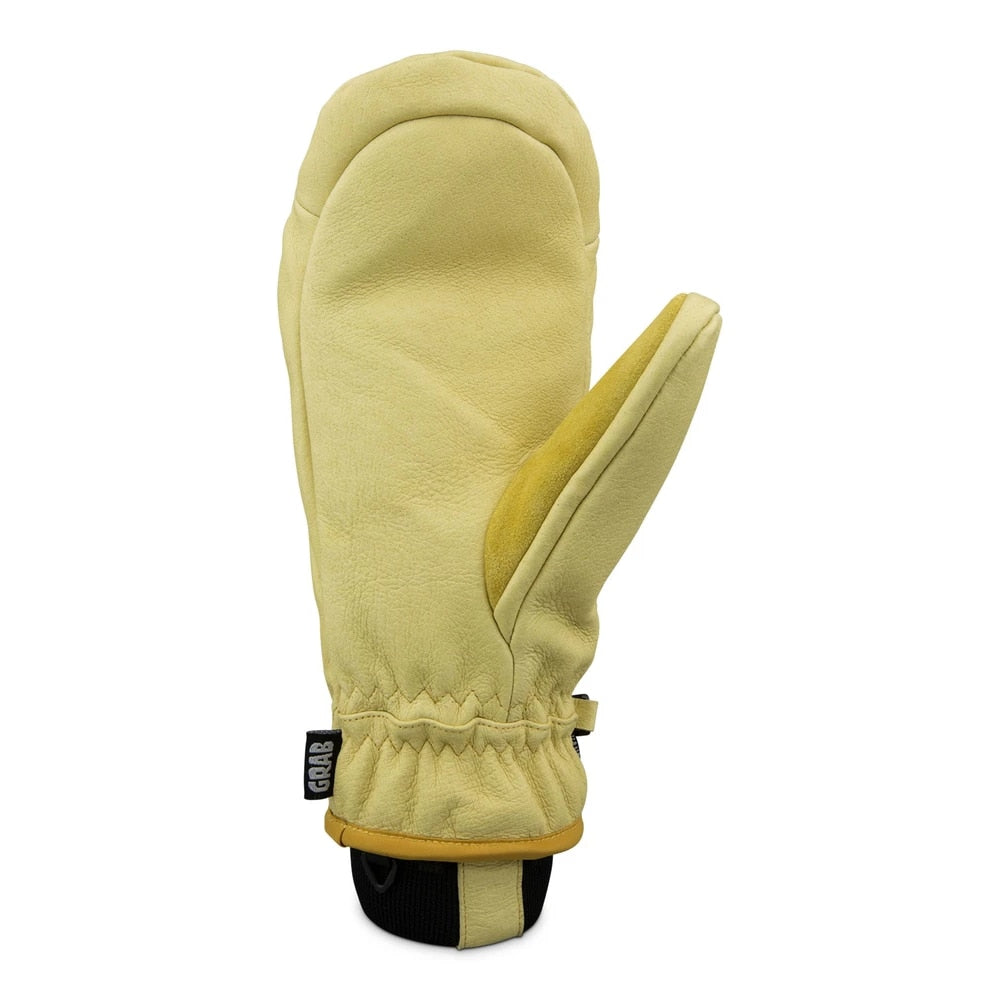 Crab Grab Man Hands Snowboard Mittens - Tan