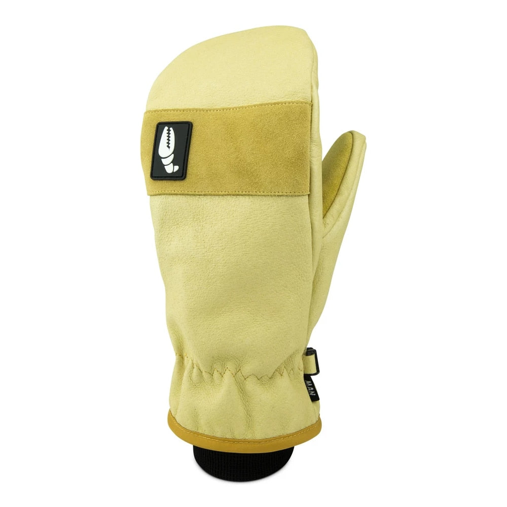 Crab Grab Man Hands Snowboard Mittens - Tan