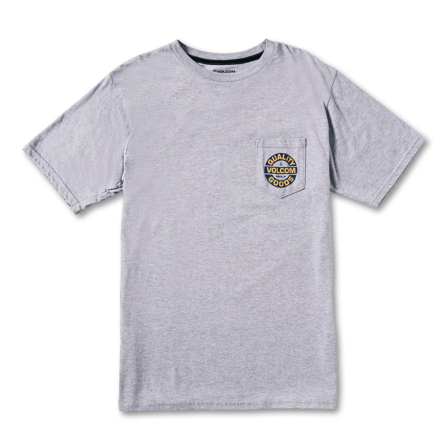 Heather Grey Relief Volcom Pocket T-Shirt