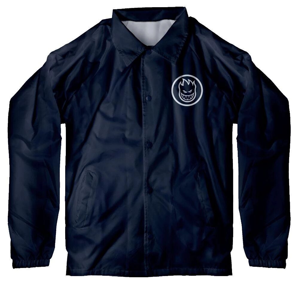 Spitfire Classic Swirl Coaches Jacket - Deep Navy/White