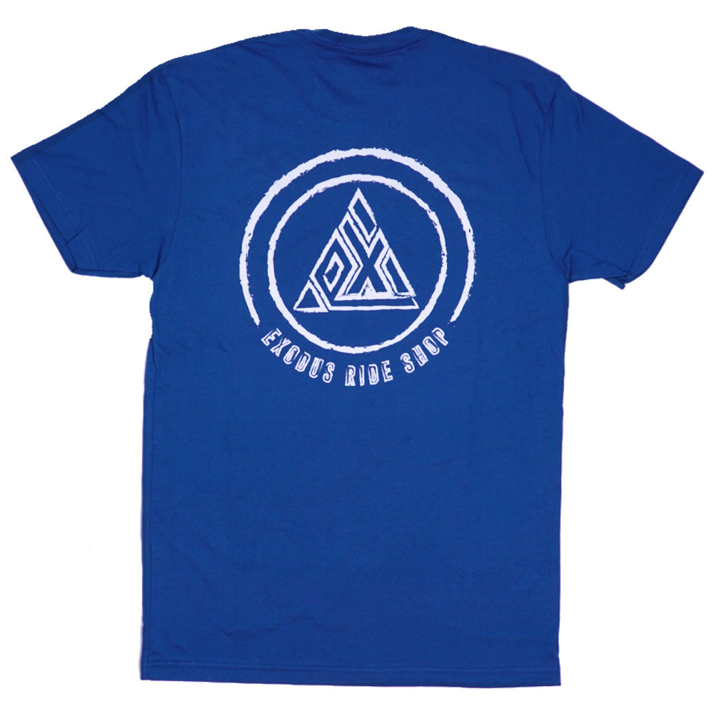 Exodus Distressed Tee - Cool Blue