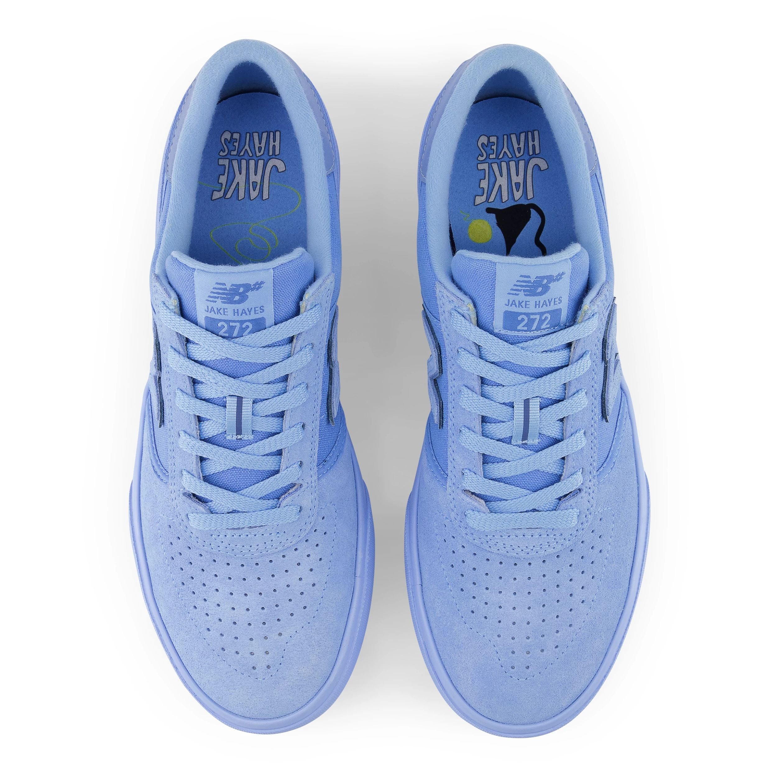 Jake Hayes Baby Blue NB Numeric 272 Skate Shoe Top