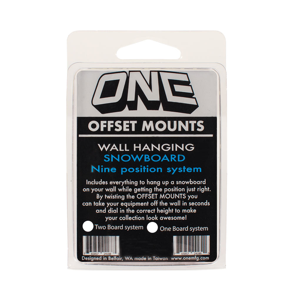 Two Board Offset Oneball Snowboard Wall Hanging System